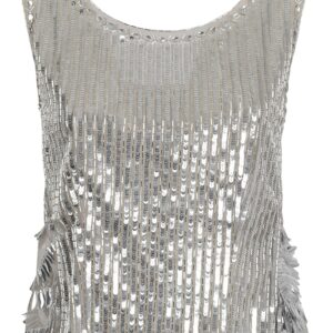 Alberta Ferretti Sequined Tank Top