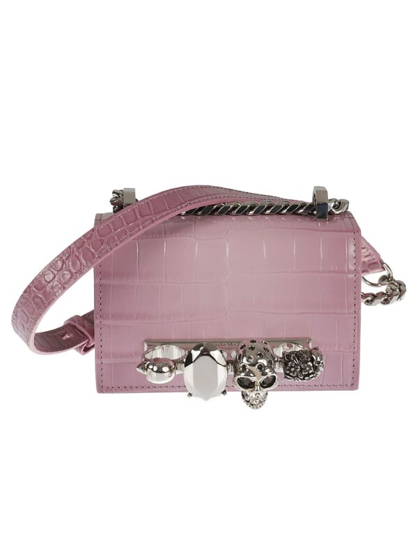 Alexander McQueen Jeweled Satchel Micro Shoulder Bag