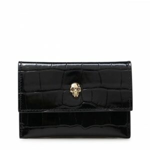 Alexander Mcqueen - Black Leather Skull Wallet Uni