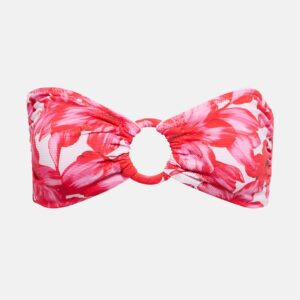 Alexandra Miro Carlotta printed bandeau bikini top