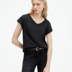 AllSaints Anna V-Neck Short Sleeve T-Shirt