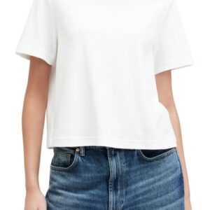 AllSaints Briar Crewneck Cotton T-Shirt in White at Nordstrom, Size X-Small