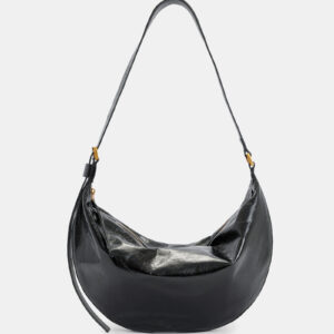 Allsaints Half Moon Leather Shoulder Bag