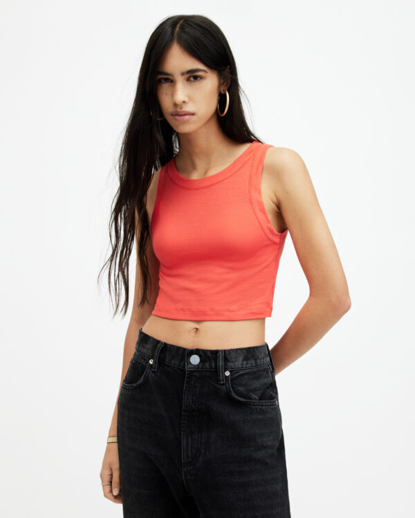 Allsaints Rina Sleeveless Cropped Tank Top