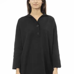 Alpha Studio Elegant Long Sleeve T-Shirt with Button Women's Closure