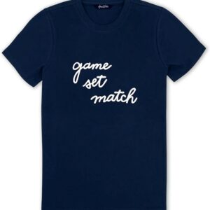 Ame & Lulu Women's Sporty Love Game Set Match Tennis T-Shirt