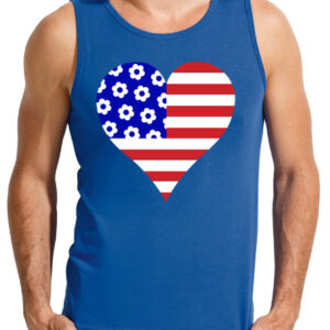 American Heart Mens T-Shirt Tank Top