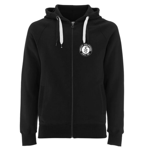 Amnesty Black Zip Up Hoodie