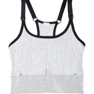 Ingrid & Isabel Active Seamless Nursing Bra Black/White Combo L