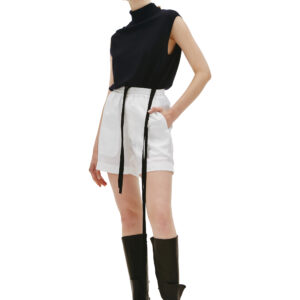 Ann Demeulemeester White Angela viscose shorts