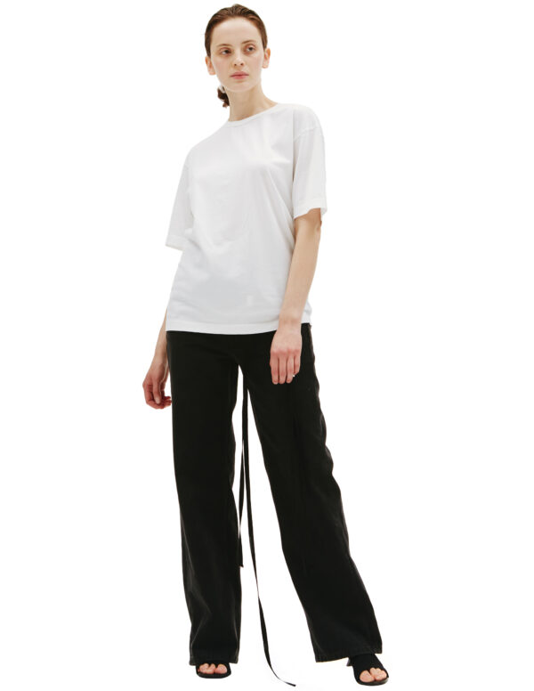 Ann Demeulemeester White Sandra basic t-shirt