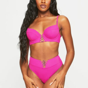 Ann Summers Miami Dreams Underwired Bikini Top, Size: 34A, Bright Pink - Summer Sale