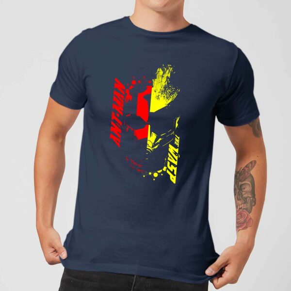 Ant-Man And The Wasp Split Face Men's T-Shirt - Navy - XL