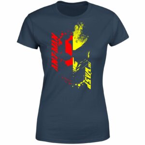 Ant-Man And The Wasp Split Face Women's T-Shirt - Navy - S