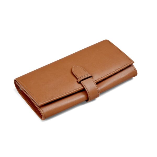 Aspinal of London Women's Purse Leather Wallet in Smooth Cognac Brown