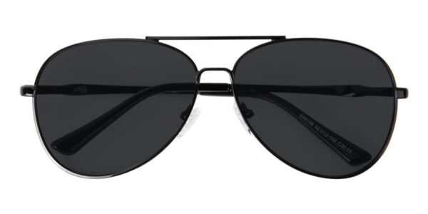 Aviator Sunglasses, Full Frame Black Metal - SUP0821