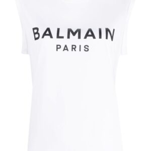 BALMAIN- Sleeveless Cotton Top