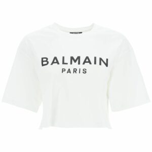 BALMAIN logo print boxy t-shirt