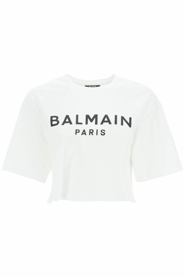 BALMAIN logo print boxy t-shirt