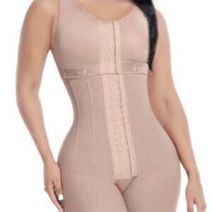 BBL Shapewear Bodysuit with Rods, Cocoa - Extra Large