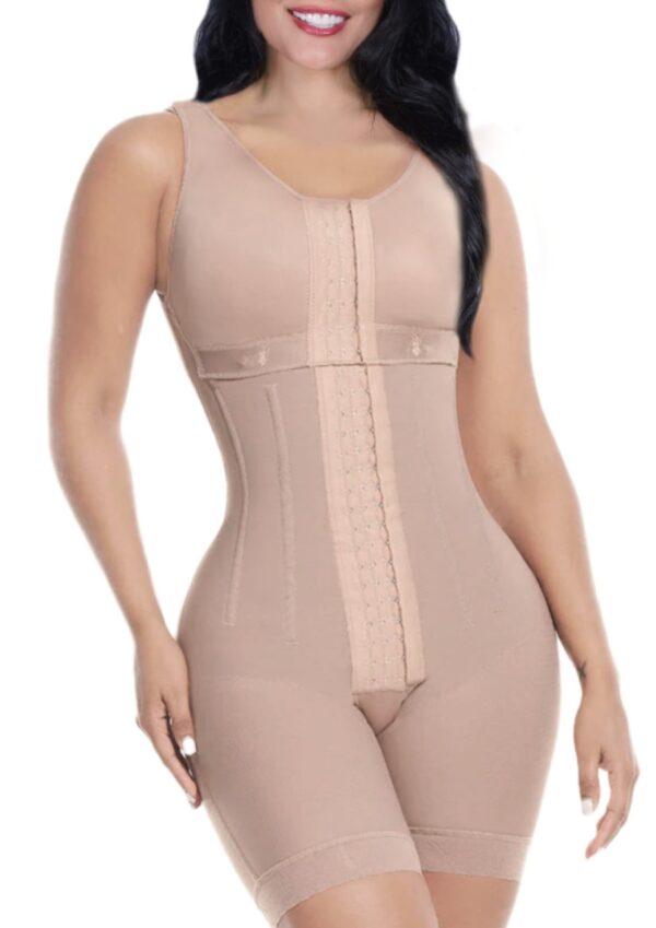 BBL Shapewear Bodysuit with Rods, Cocoa - Extra Large