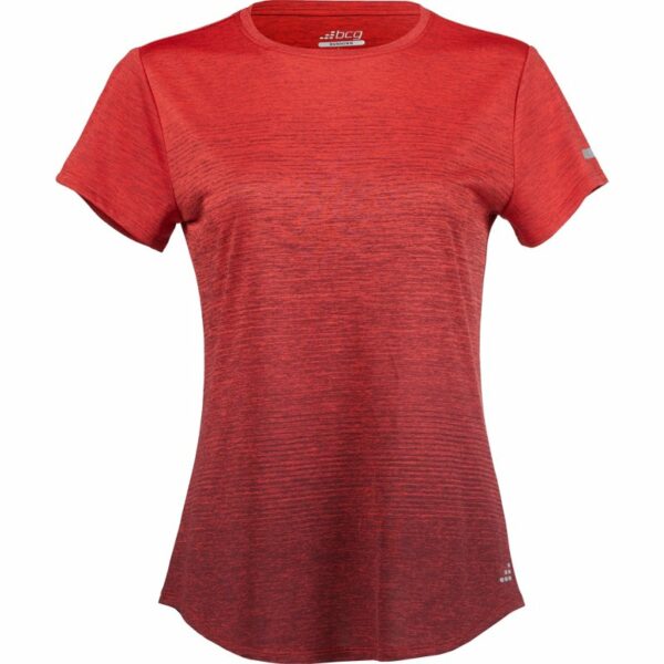 BCG Women's Ombre Short Sleeve T-Shirt Molten Lava/Cabernet, Small - Women's Core/Basic Tops at Academy Sports