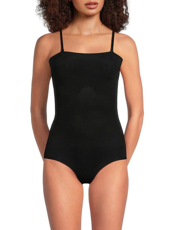 BODY BEAUTIFUL SHAPEWEAR Women's Strapless Shapewear Bodysuit - Black - Size L/XL