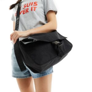 Baggu nylon crossbody messenger bag in black