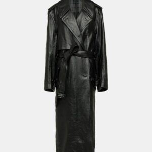 Balenciaga Cocoon leather trench coat