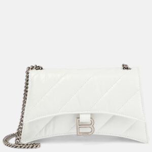 Balenciaga Crush Mini quilted leather wallet on chain