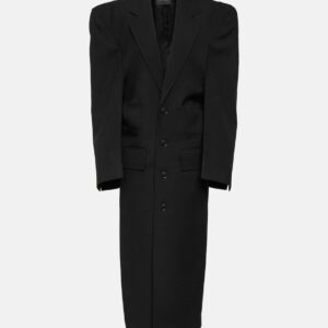 Balenciaga Cut Away oversized virgin wool coat