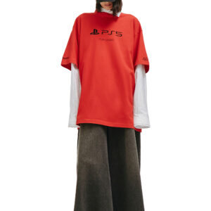 Balenciaga Playstation T-shirt in Red