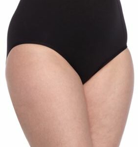 Bali Women's 2-Pack Ultra Control Seamless Brief With Tummy Panel - X245P, Black, 3X