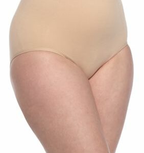 Bali Women's 2-Pack Ultra Control Seamless Brief With Tummy Panel - X245P, Medium