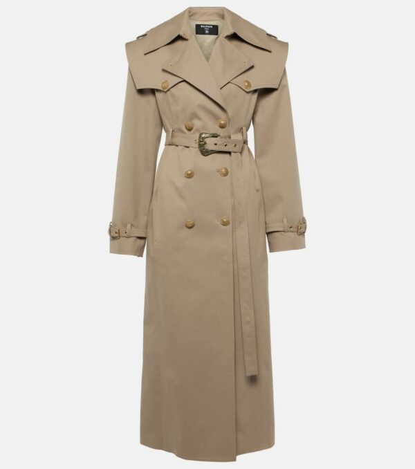 Balmain Cotton twill trench coat