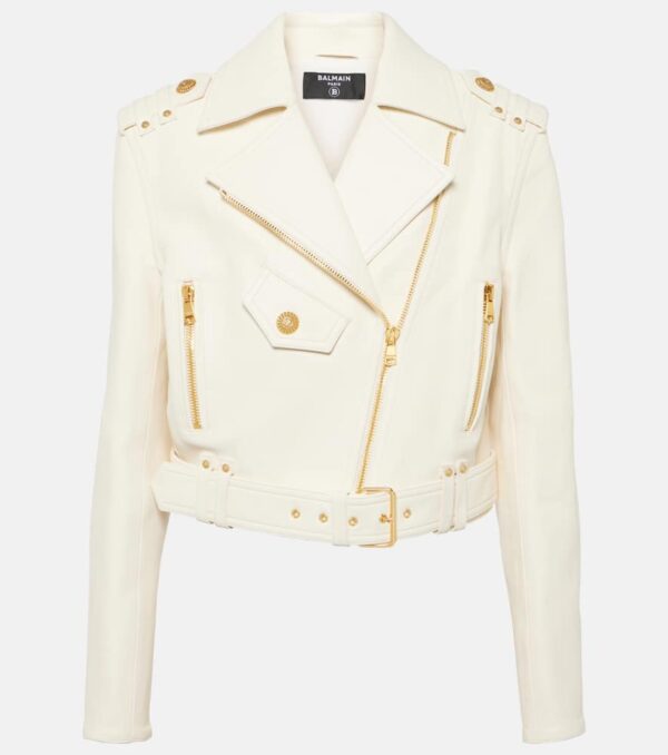 Balmain Leather biker jacket