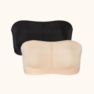 Bandeau Strapless Bra Bundle: Jet Black/Toasted Almond