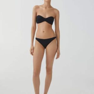 Bandeau bikini top black - Woman - L - MANGO