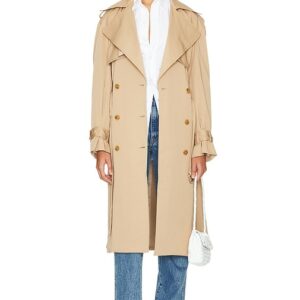 Bardot Halle Trench Coat in Tan. Size 10, 2, 4, 6, 8.