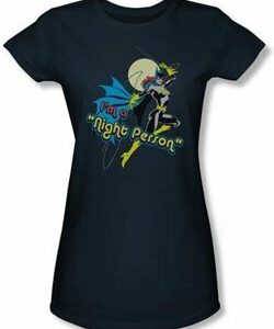 Batgirl Juniors T-shirt - Night Person DC Comics Navy Blue Tee