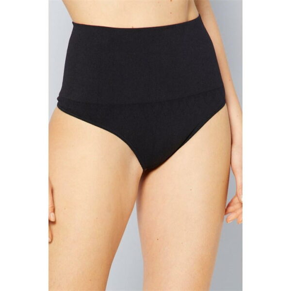 Be You High Waist Shapewear Thong - Black