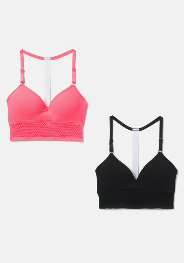 Bebe Logo 2 Pack Sports Bra