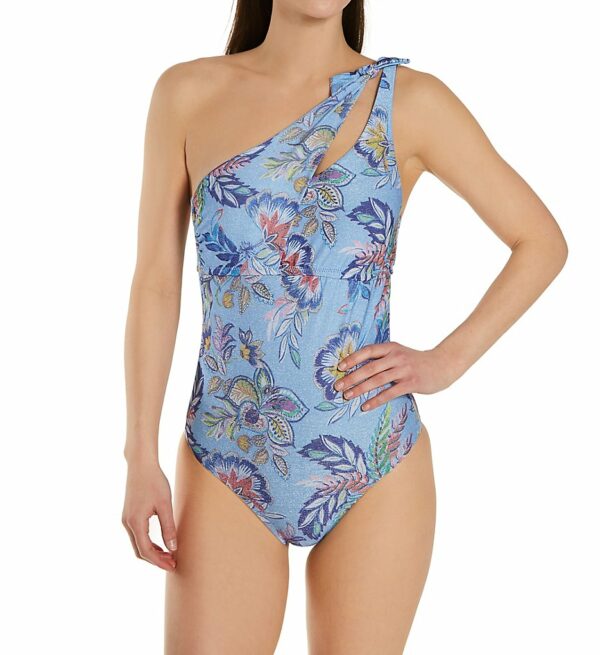 Becca Women's South Pacific Sadie One Piece Swimsuit in Sky Blue (451017) | Size Large | HerRoom.com