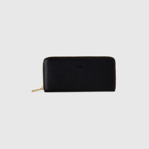 Benetton, Large Zip Wallet, size OS, Black, Women