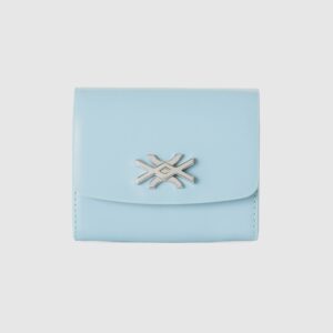 Benetton, Small Wallet In Imitation Leather, size OS, Sky Blue, Women