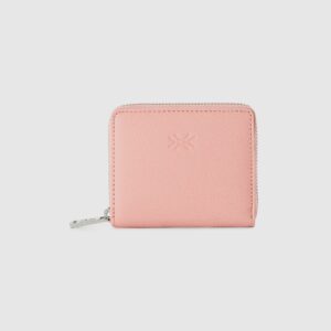 Benetton, Small Zip Wallet, size OS, Pink, Women