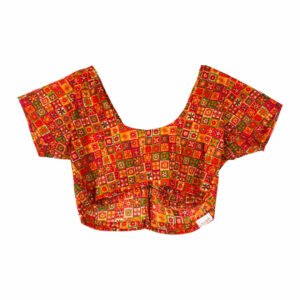 Bidyut Floral Tile Print Crop Top