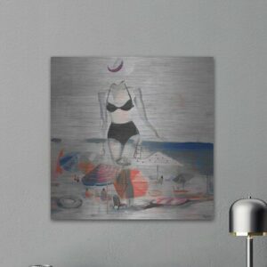 'Black Bikini' - Print on Brushed Aluminum