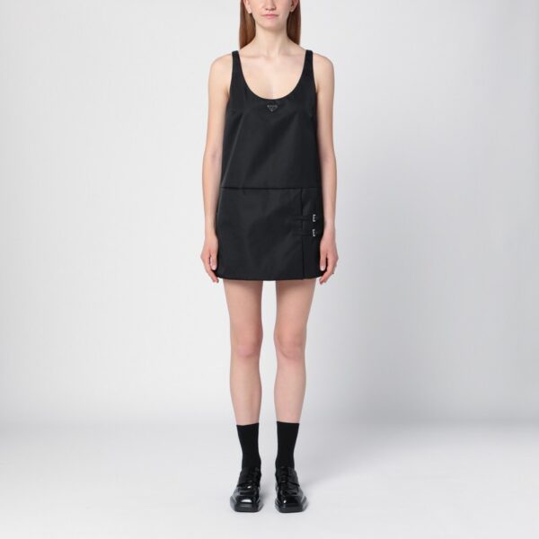 Black Re-Nylon camisole dress