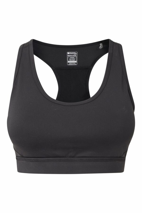 Blackout Womens Sports Bra - Charcoal